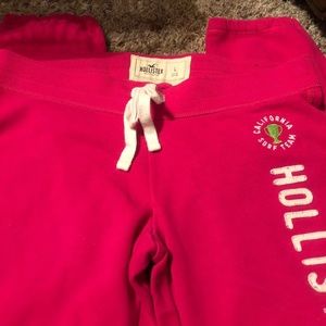 Hollister pink joggers
